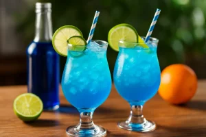 Blue Curaçao magie in je glas: mix verfrissende blauwe cocktails met zomerse flair