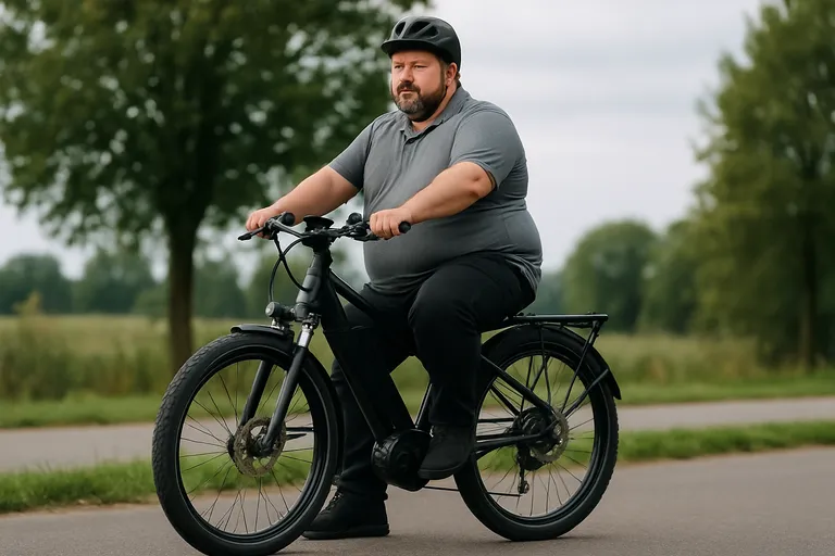 E-BIKE met hoog draagvermogen voor zwaardere fietsers: kracht, comfort en stabiliteit