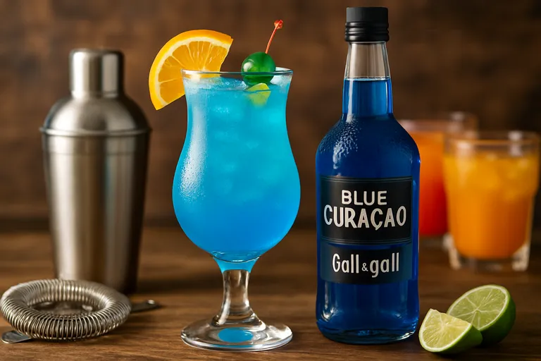 Laat je cocktails stralen met blue Curaçao van Gall & gall